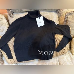 Moncler logo knit turtle neck.